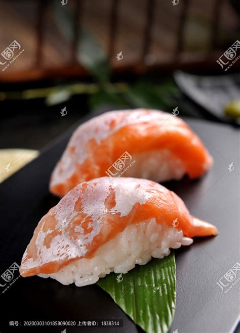 火炙三文鱼寿司,日韩料理,食品餐饮,摄影素材,汇图网www.huitu.com