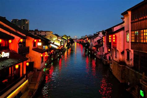 江南水乡夜景 梦一般的色彩