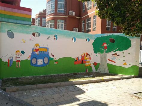 超酷炫校园创意墙绘，这样的教学楼也太酷了吧-广州墙绘-古建彩绘-粤江装饰