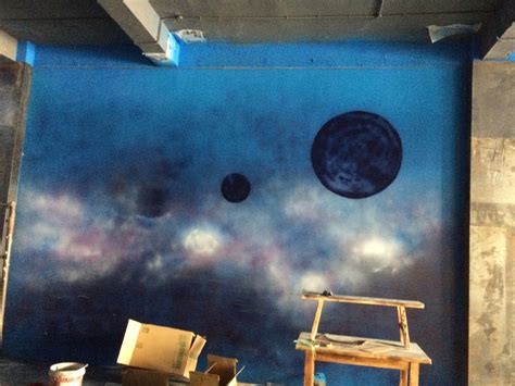 墙体喷绘-星空|纯艺术|绘画|洋葱的葱 - 原创作品 - 站酷 (ZCOOL)