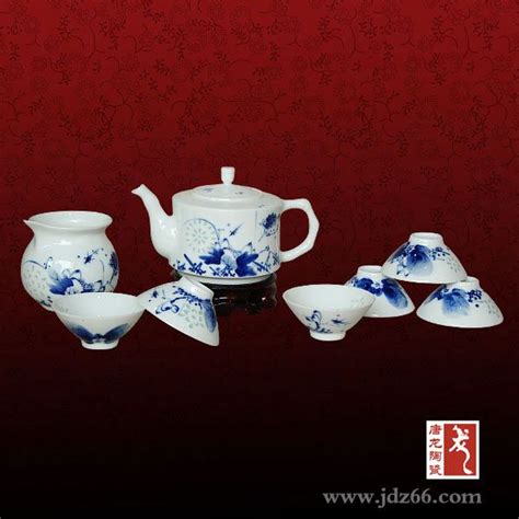 景德镇粉彩盖碗茶具整套装（九桃） - 雅道陶瓷网