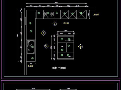 电视柜装饰柜一体CAD立面图素材免费下载_红动中国