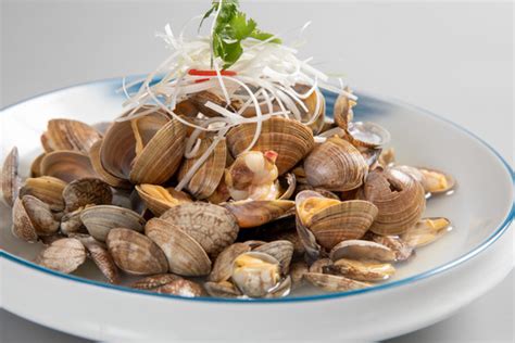 白灼花蛤,中国菜系,食品餐饮,摄影,汇图网www.huitu.com