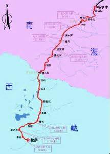 青藏铁路线路图图片