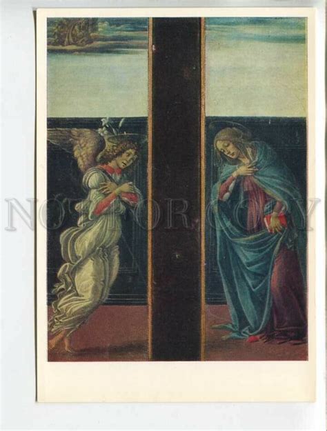 452822 USSR 1976 year painting Sandro Botticelli Annunciation postcard ...