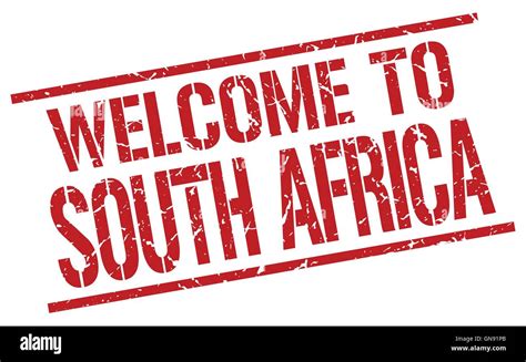 welcome to South Africa stamp Stock Vector Image & Art - Alamy