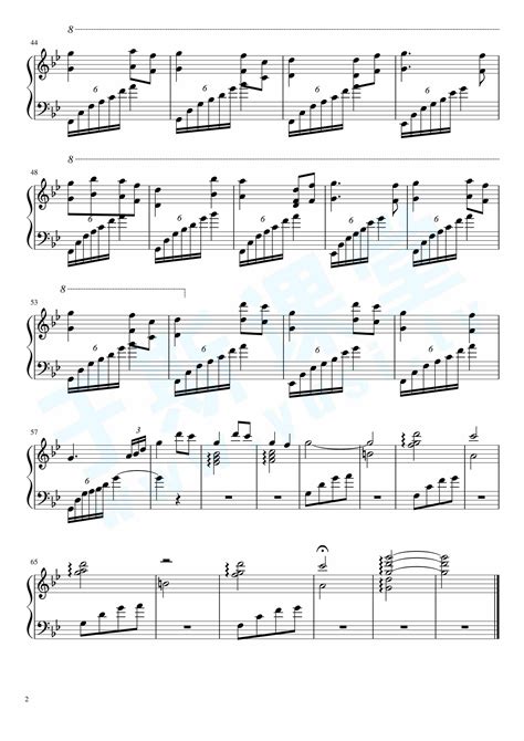 穿越时空的思念（犬夜叉OST）--清爽版钢琴曲谱，于斯课堂精心出品。于斯曲谱大全，钢琴谱，简谱，五线谱尽在其中。