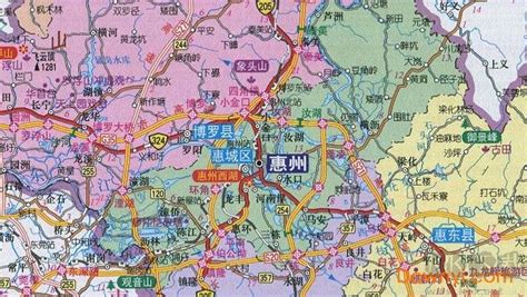 2020年惠州市区划图表，了解惠州有几个区和县，细分到街道