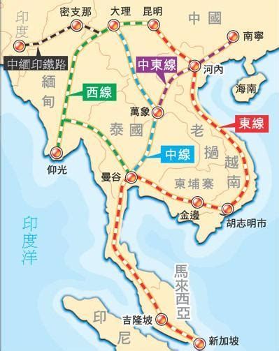 泛亚铁路规划图图片