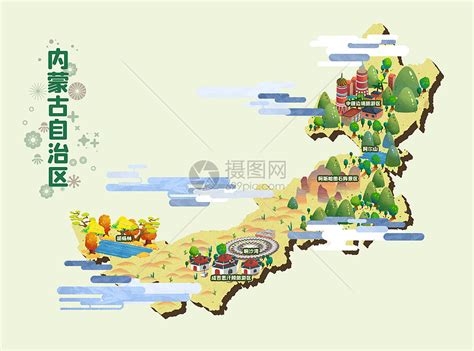 内蒙地图图片