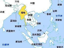 缅甸地理位置优势,的地理位置,地理位置特征_大山谷图库