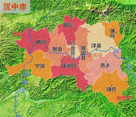 关中地区地图图片