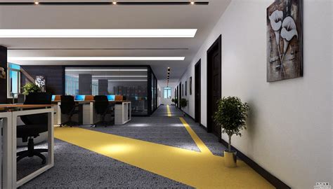 美式500平米办公室装修案例_效果图-考达利巴黎办公室装修-意辰装饰