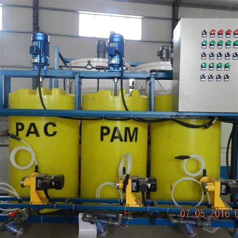 甘肃水厂改造PACPAM全自动加药装置_PAC/PAM加药装置-潍坊山水环保机械制造有限公司