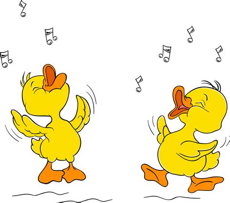 唱歌的小鸭子卡通画模板下载(图片编号:20131124120641)-陆地动物-生物世界-矢量素材 - 聚图网 juimg.com