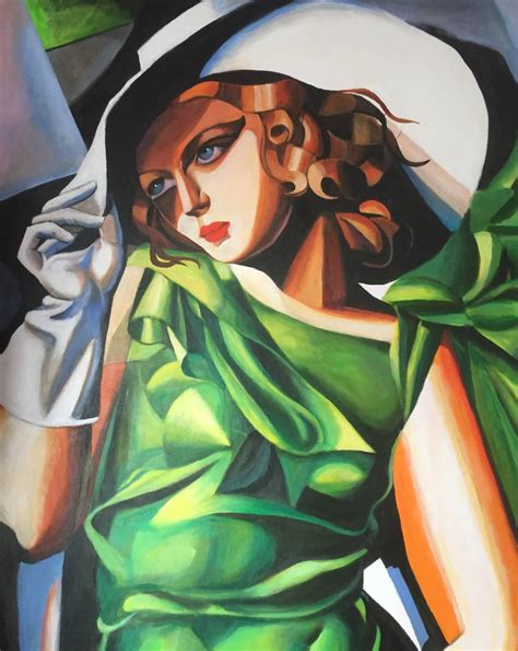 NEW DAVID ALDUS ORIGINAL "Young Lady After Tamara de Lempicka Art Deco ...