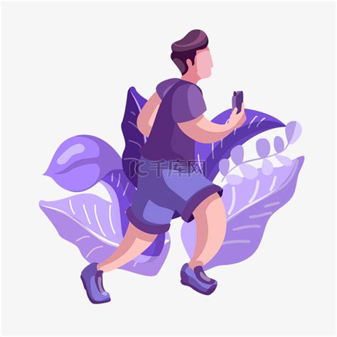 紫色人物图片