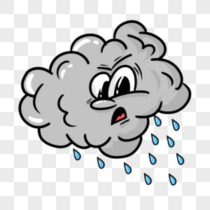下雨表情包图片