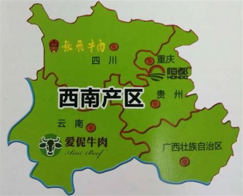 中国七大地理分区 图片 上面标有省份名称的?