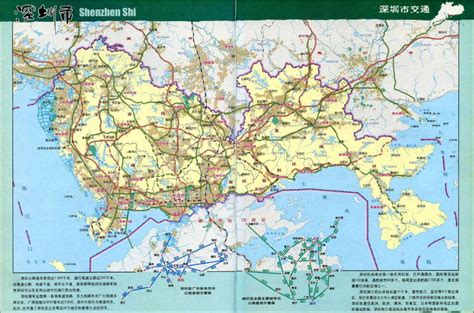 深圳地图高清版图片预览_绿色资源网