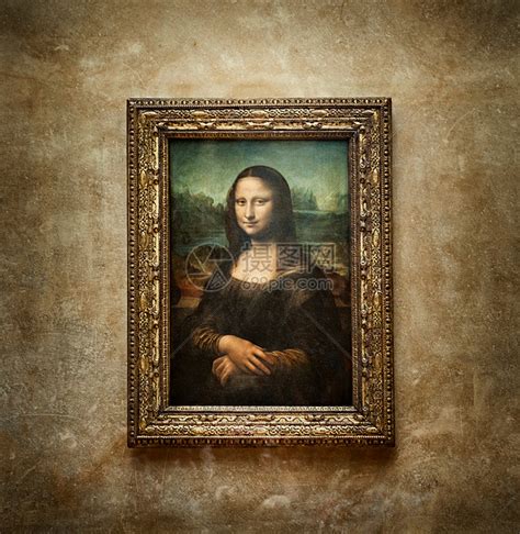 法国巴黎卢浮宫博物馆的油画《蒙娜丽莎》高清图片下载-正版图片501561343-摄图网