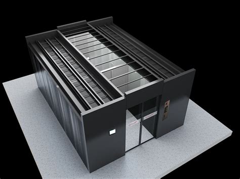 微模块机房模型设计3DMAX含贴图图片[原创]