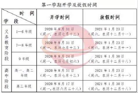 官宣！贵州省2020—2021学年度中小学开学放假时间安排来了 - 当代先锋网 - 要闻