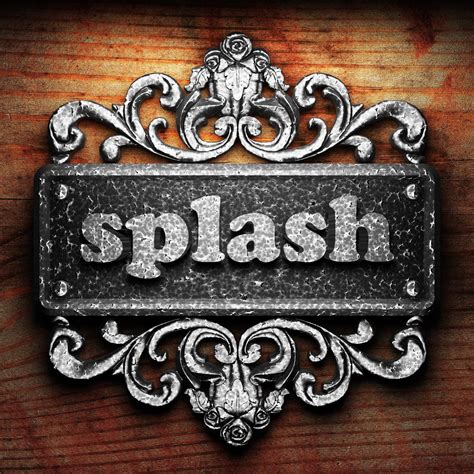 splash word of iron on wooden background 6322352 Stock Photo at Vecteezy