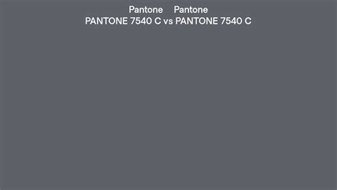 Pantone 7540 C vs PANTONE 7540 C side by side comparison
