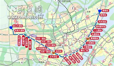 武汉地铁1号线泾河线规划图及走向（图示）- 武汉本地宝