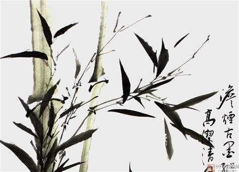 国画经典竹子图片大全，有意境的竹子水墨画欣赏 - 乐山市美术馆