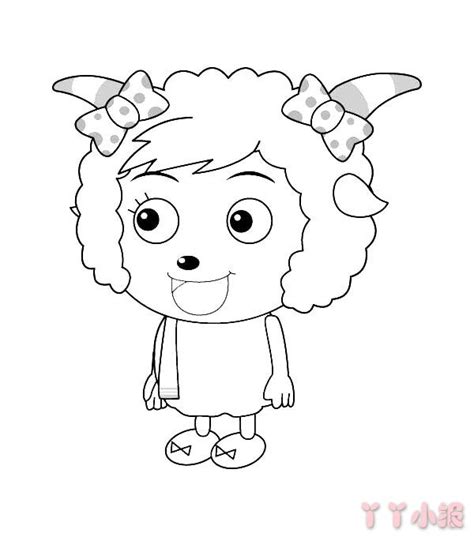 简笔画教程怎么画懒羊羊-露西学画画