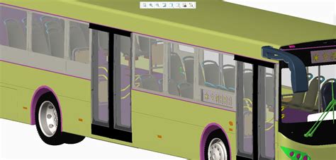 公交车模型_SOLIDWORKS 2014_模型图纸下载 – 懒石网