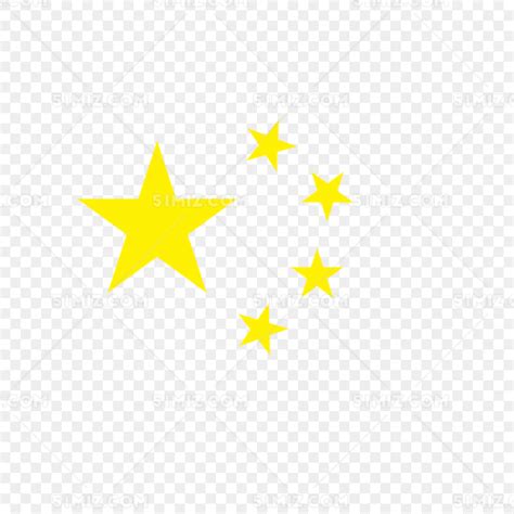 五星红旗上的五个星星素材图片免费下载-千库网