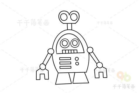 简单的机器人简笔画 - 学院 - 摸鱼网 - Σ(っ °Д °;)っ 让世界更萌~ mooyuu.com