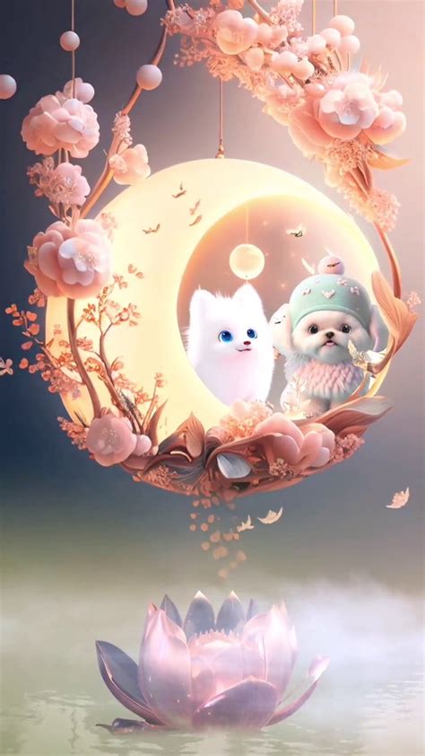 可爱两小只图片