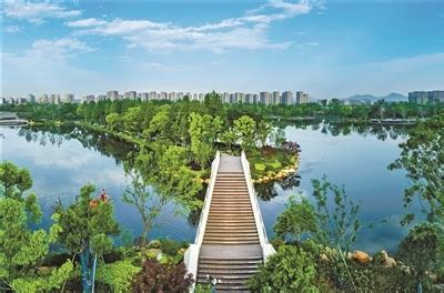 上城：丰收湖公园尽显生态之美