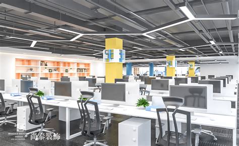 郑州游戏开发公司办公室装修设计案例 - 金博大建筑装饰集团公司