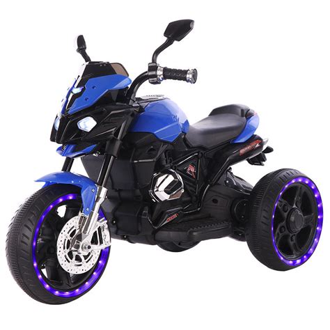 2018新款儿童电动摩托车带灯光音乐可前进后退可坐玩具车电瓶车-阿里巴巴