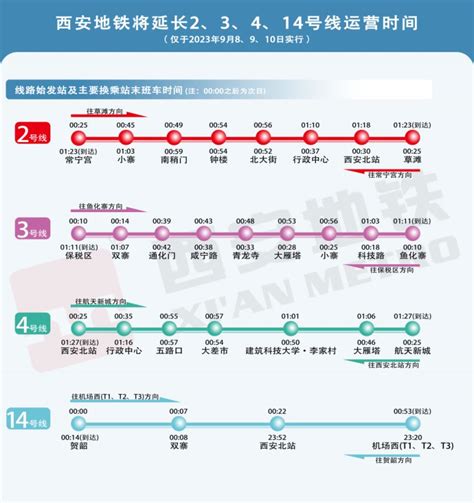 西安地铁运营时间表2023(持续更新)_旅泊网