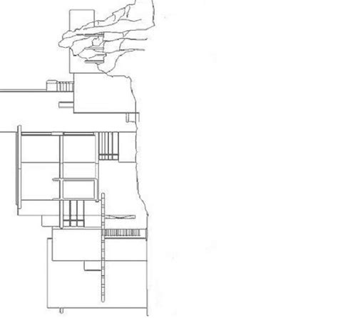 流水别墅建筑设计方案图DXF格式