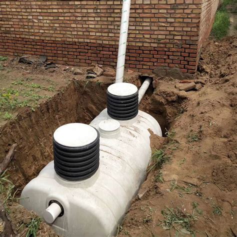 玻璃钢三格式化粪池家用新农村改造小型化粪池模压污水处理隔油池-阿里巴巴