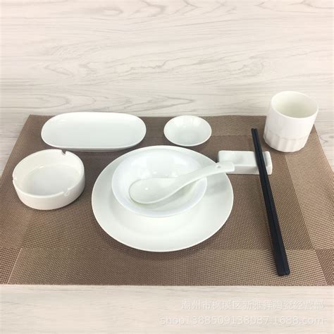 陶瓷餐具批发饭店小碗汤碗4.5寸8寸罗汉碗米饭碗调料碗纯白陶瓷碗-阿里巴巴