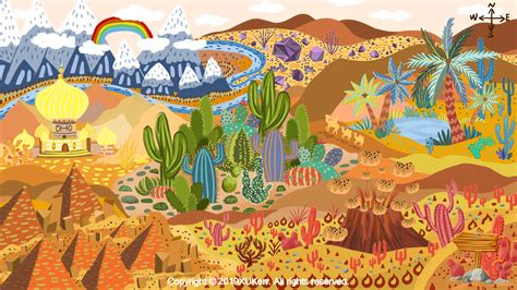 一起开启沙漠之旅吧|插画|儿童插画|Kerr10 - 原创作品 - 站酷 (ZCOOL)