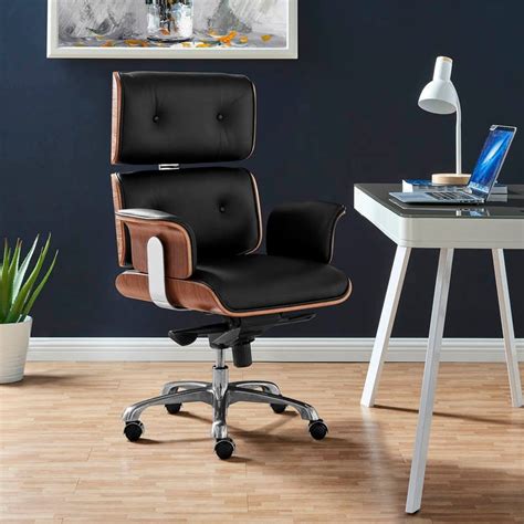 CE Office Chair - TY-202A - High Back - Black Leather - Charles Eames