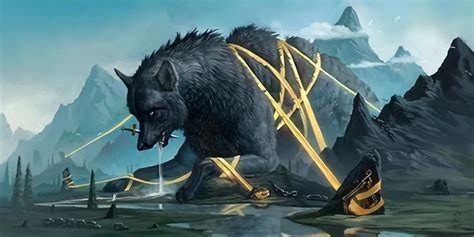 北欧神话中的最强王者——巨狼芬里尔，实力可以秒杀奥丁