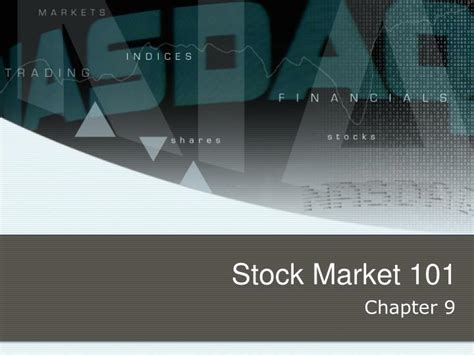 PPT - Stock Market 101 PowerPoint Presentation, free download - ID:2516692