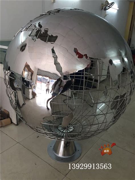 地球仪雕塑模型，不锈钢球形雕塑_河北诺亚不锈钢雕塑公司