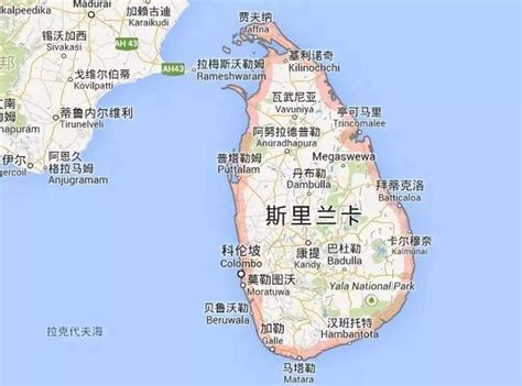 斯里兰卡地图中文地图全景下载-斯里兰卡地图高清中/英文版最新版 - 极光下载站