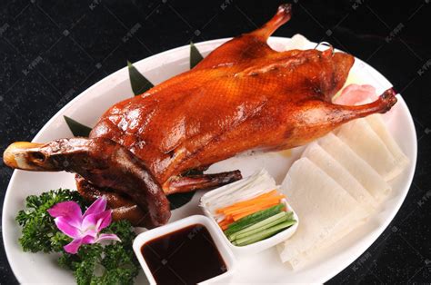 北京烤鸭中国传统美食高清实物图片高清摄影大图-千库网